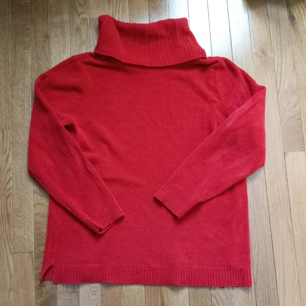 White Stag cowl neck red sweater Size XL